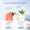 WIE Countertop Ice Maker with Handle, 26lbs/24H Portable Ice Machine,9