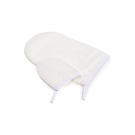 Kuru & Hot Silk Akasuri Mittens, Pure Domestic Silk 100% "Pearl Silk (Oninu), Kneaded Silk Glitter" Gunma Silk (Consistently Produced in Gunma Prefecture), Made in Japan, Exfoliating Care Body Scrub