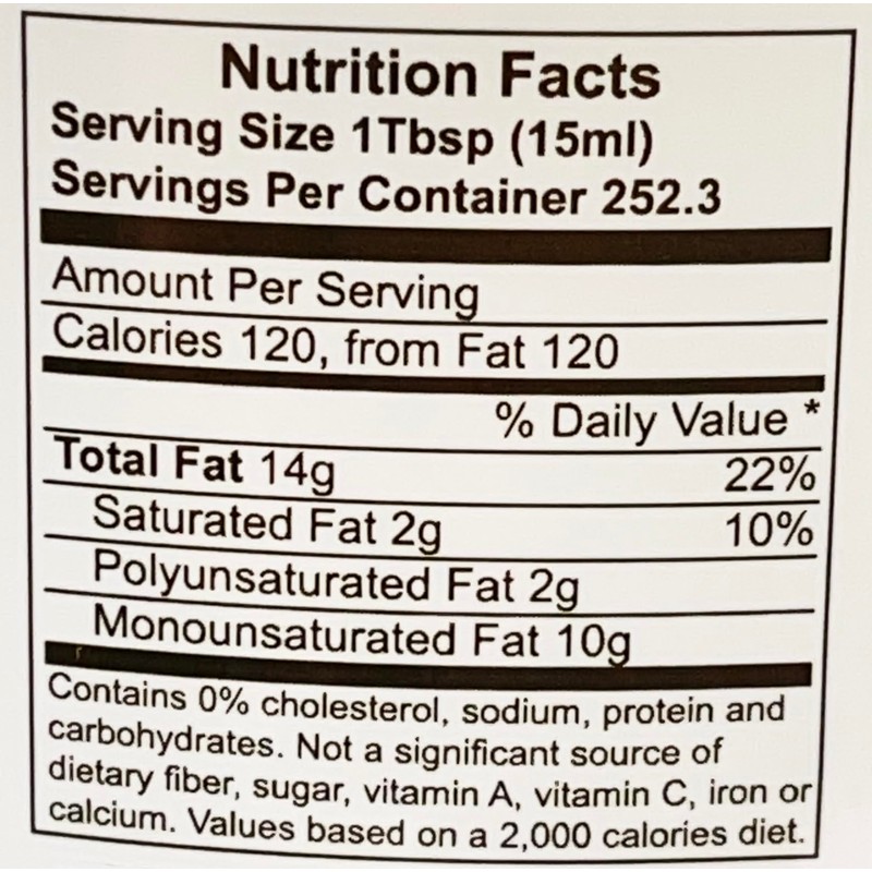 Baja Precious - Avocado Oil 100% Pure, 1 Gallon Jug,