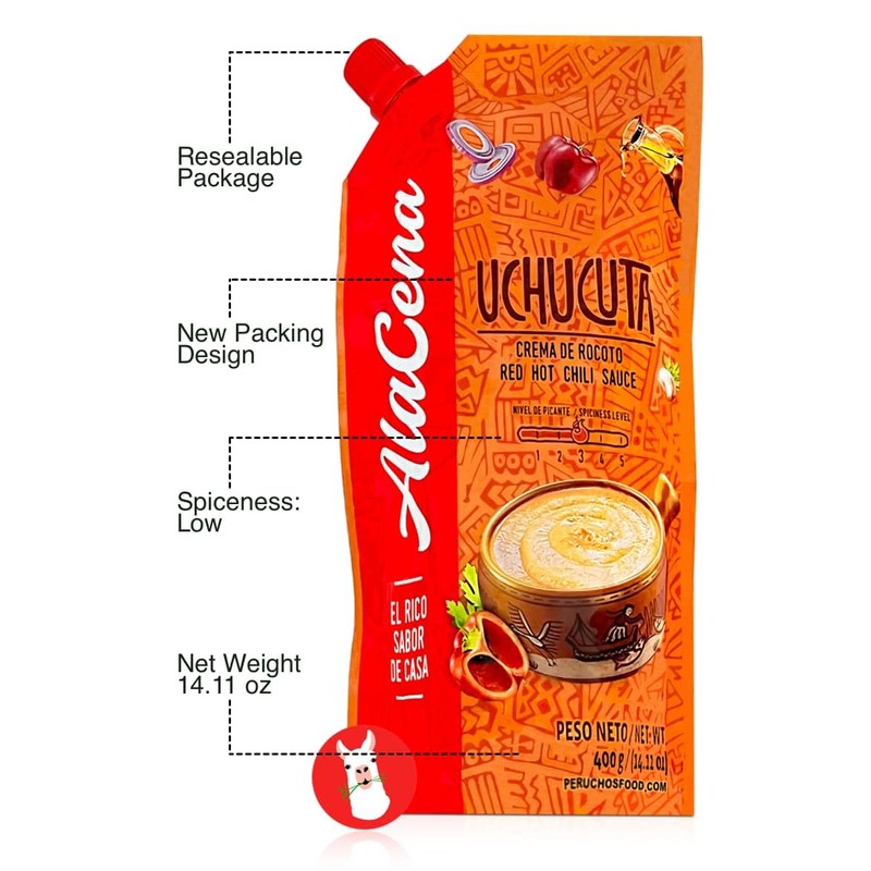 Crema de Rocoto Uchucuta Nuevo Paquete 400 g | Peruvian