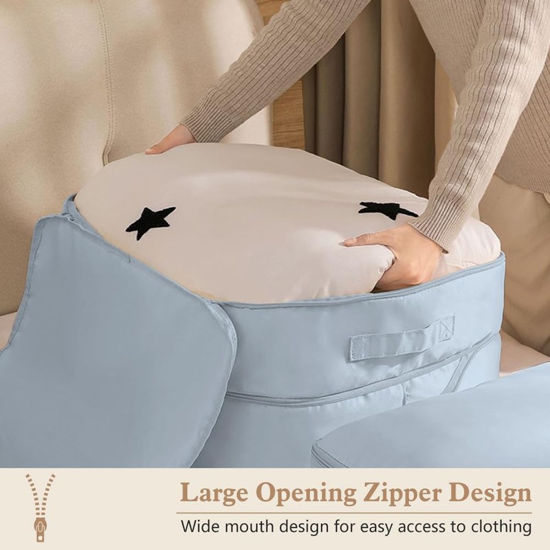 Ultra Space Saving Compression Storage Bags With Handles, Double Zipper