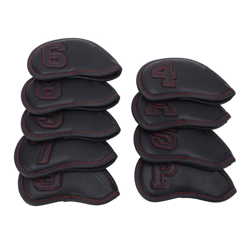 9Pcs/Set Golf Iron Head Covers Waterproof Sunscreen Golf Iron Covers