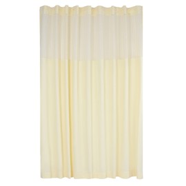LIAPDG Privacy Cubicle Curtain with Mesh Top, 9 Ft Wide x 8 Ft Tall Room Divider Hospital Curtain Room Divider with 18 Hooks in Beauty Salons, Schools, Skin Care Studios Beige