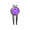 GRAPHICS & MORE Letter M Initial Purple and White Scrolls