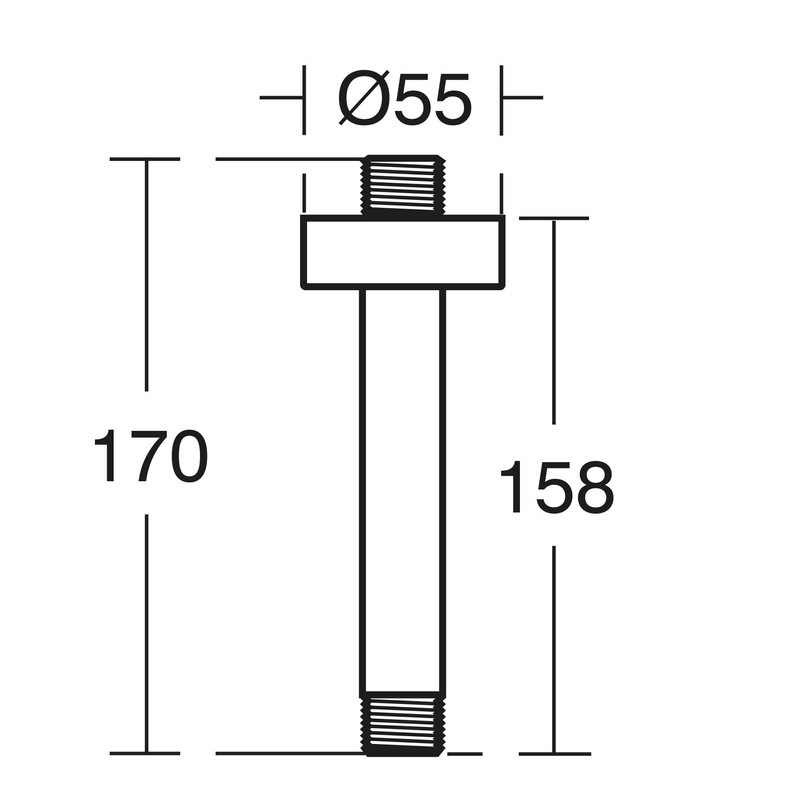 Ideal Standard Idealrain Vertical Ceiling Arm
