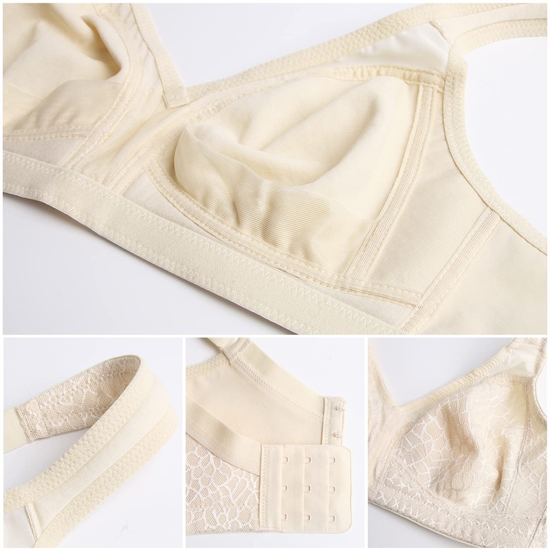 HACI Women's Minimizer Bra Full Coverage Non Padded Wirefree Plus