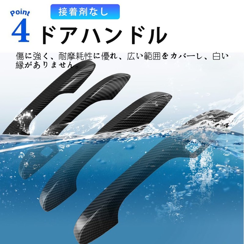 For シビックタイプR FL5専用ドアドアパネル 外装タイプ 貼り付け不要簡単装着ABS素材傷摩耗に強いfl5アクセサリー (ブラック)