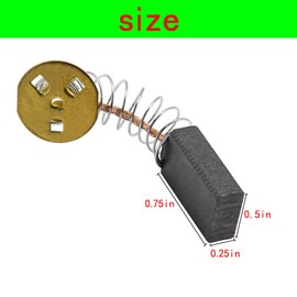 NOQUKA 4-Pack 145323-06, 145323-02 and 145323-03 motor carbon brushes compatible with DW705, DW708, DW715, DW744, for DeWalt/Black & Decker miter saws/circular saws/table saws