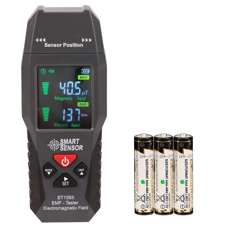 EMF Meter KKmeter Electromagnetic Field Radiation Detector with Digital LCD