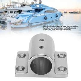 Handrail for Boats 90 Degree 316 Stainless Steel Marine Yacht Handrail Rectangle Railing Base for 7/8 Inch Hole Boat Accessories