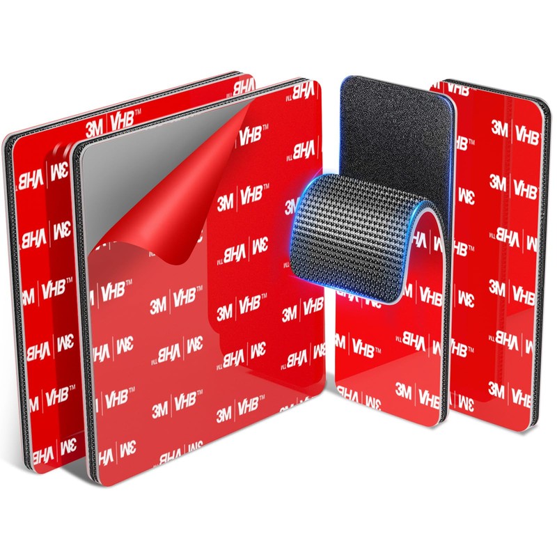 Heavy-Duty Hook and Loop Strips Adhesive: 4 Sets Heat Resistant