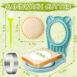 Nifogo Uncrustable Sandwich Cutter Maker, Large Sandwich Cutter and Sealer for Kids Children Boys Girls Lunch Breakfast