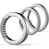 TISUR Men's Titanium Carabiner for Keycase Keychain with Key Ring