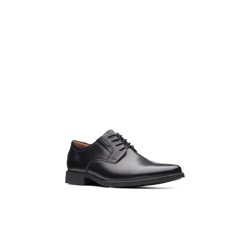 Clarks Clarks Men's Tilden Plain Derbys, Black Black Leather, 9