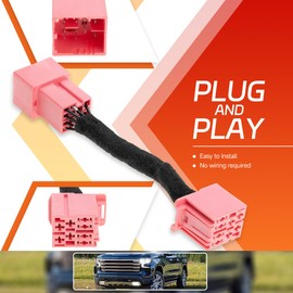 Fog Lights Always On with High Beams Harness for 2022-up Chevy Silverado 1500 2500 3500 Refreshed GMC Sierra 1500 2500 3500 Refreshed All Lights Mod Fog/Low Beam/High Beam On Adapter 6 High Mod