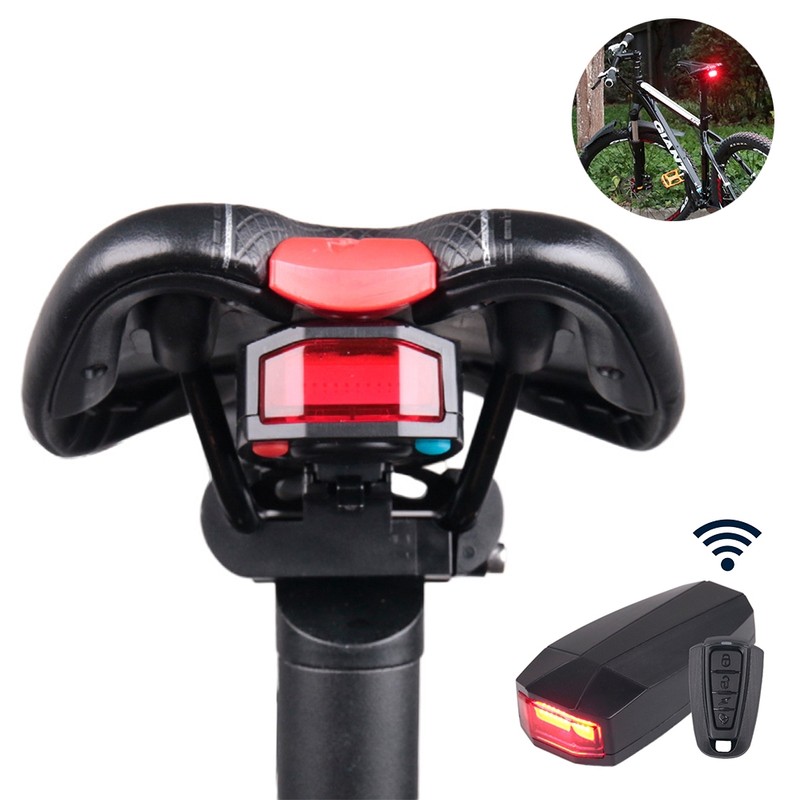 Bike Tail Light USB Rechargeable Smart Bike Tail Light Wireless