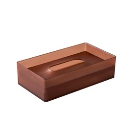ONOM Easy-to-Remove Tissue Case Holder, Regular Size, Made in Japan, Easy Refill, Stylish, Cute, Modern, Tissue Box, Box, Soft, See-Through, Red, Semi-Transparent, Break-Resistant, Simple, Tissue