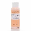 Artiste Acrylic Paint 59ml 2Oz Tea Pink, Quick-Drying Professional Art,