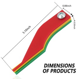 IHOTDER 8PCS Brake Pad Measuring Tool,Color Coded Brake Pad Gauge with Metric & SAE Size,Durable Nylon Brake Pad Thickness Gauge Automotive Tool for Quickly Measure Disc & Drum Brake Pad