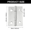 Murtenze 24 Pack Door Hinge Set - 1.5 Inch Cabinet