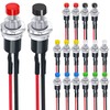 MKBKLLJY 18Pcs 7mm Mini Round Pushbutton Switches 1A 250V AC