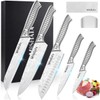 MOSFiATA 7 Piece Kitchen Knife Set, Ultra Sharp Knife Set