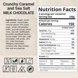 Milkboy Swiss Milk Chocolates - Alpine Milk Chocolate Bars with Crunchy Caramel Sea Salt - Gluten-Free Non-GMO All Natural - Made in Switzerland - 3 oz, Pack 2