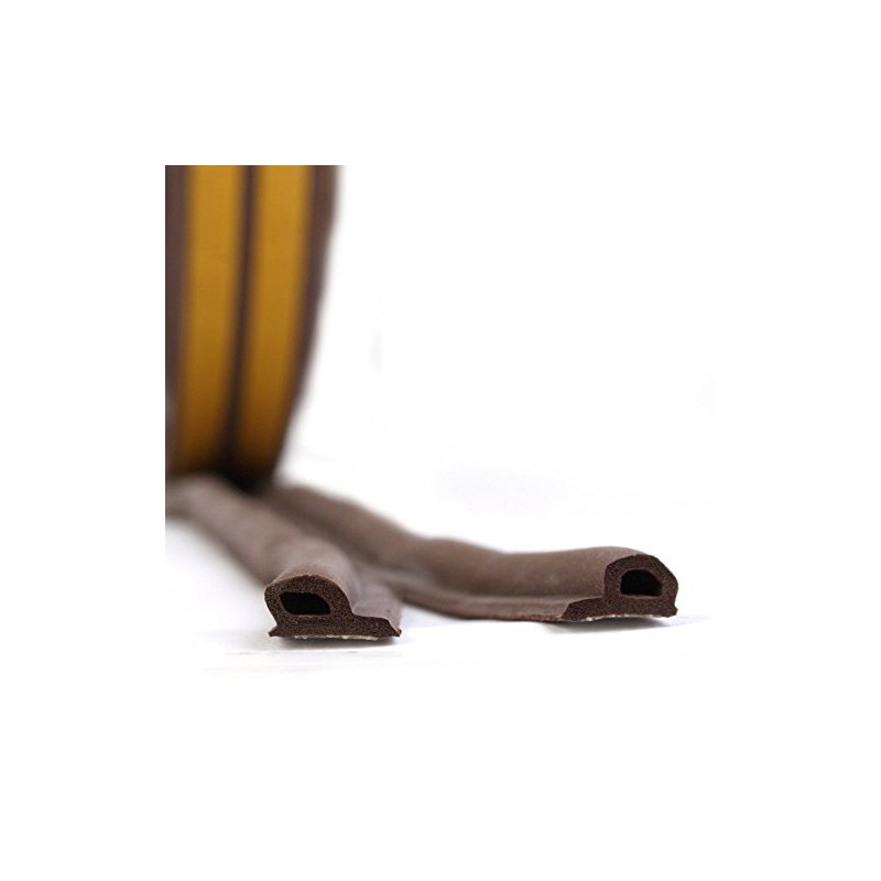 Stormguard EPDM Rubber P Profile Weatherstrip Seal Brown 20 metres
