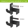 SELEWARE Steel J Hooks for Power Cage Squat Rack Attachment