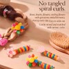 4Pcs Spiral Hair Ties, Multicolor Ponytail Holder