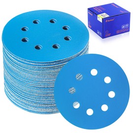 SepeTool Ceramic 5 Inch 8 Holes Hook&Loop Back 400 Grit Sanding Disc Compatible with Random Orbital Sanders for Epoxy Resin Finishing