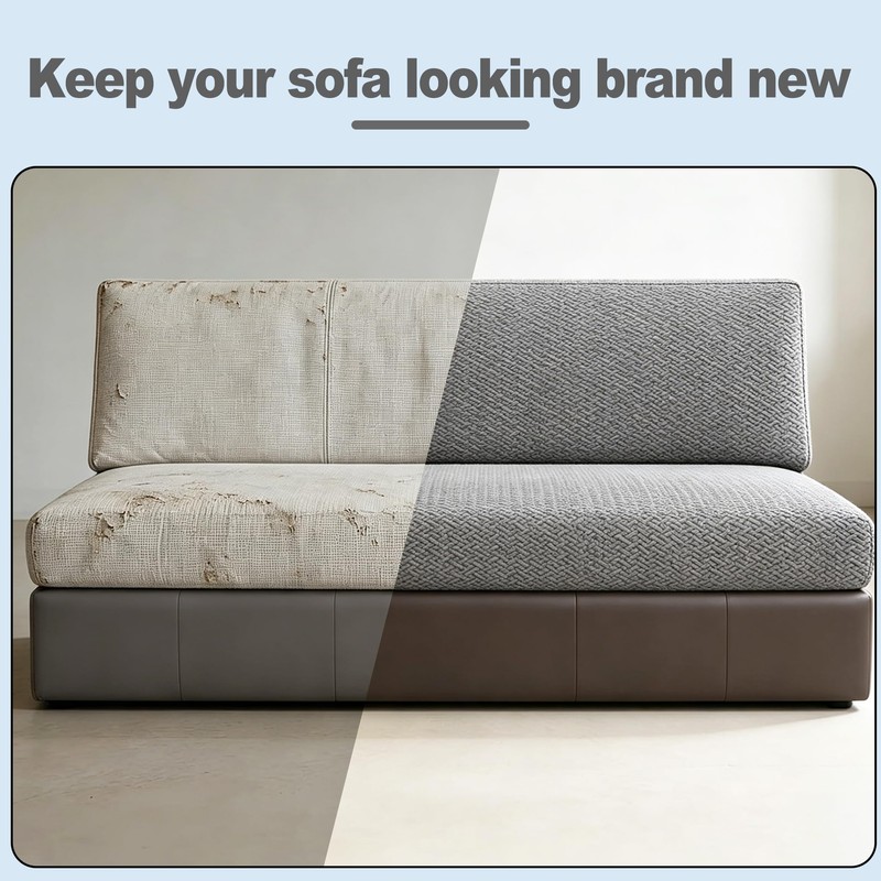 hanvate 2 Piece RV Couch Covers for Sofa Bed，RV Jackknife