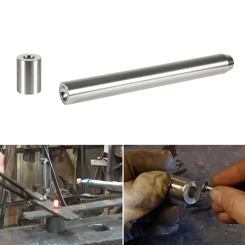 Heavy Duty Blacksmith Rivet Doming Tools Heading & Bottom for