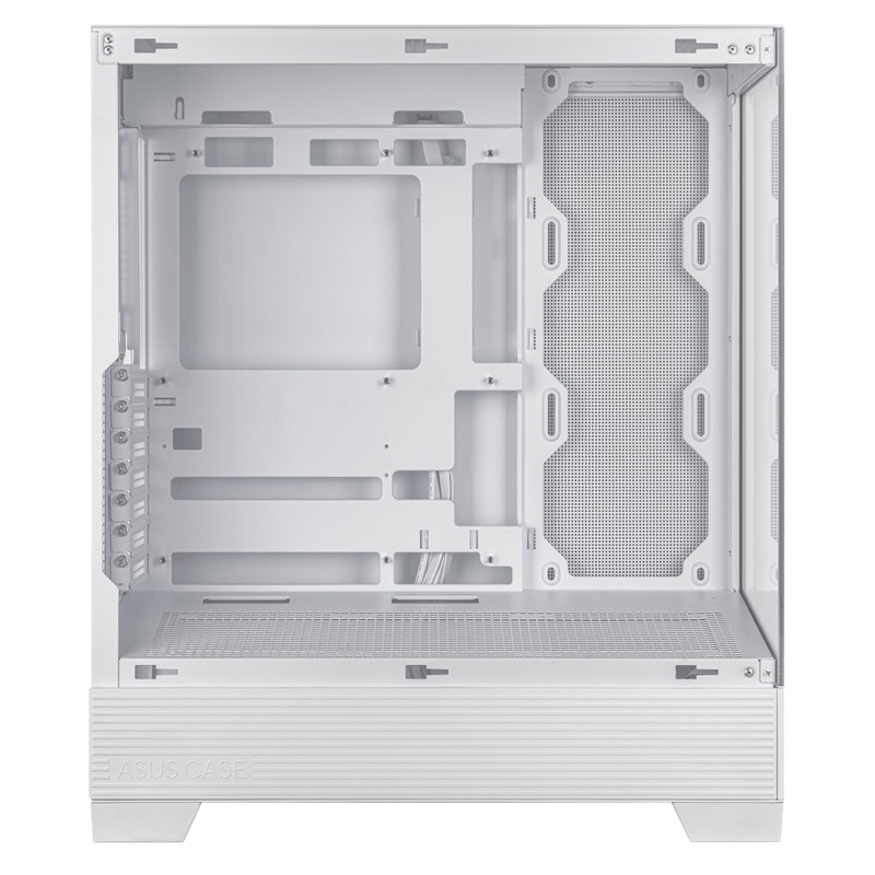 ASUS A31 White ATX Mid-Tower Gaming Case, Dual-Sided Tempered Glass,