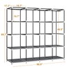 MOGELAFOO Portable Closet Wardrobe, 67-Inch Clothes Organizer with 4 Hanging