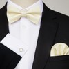 Enlision Bow Tie Men's Plain Pre-Tied Bow Tie and Pocket
