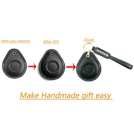 Fullibars Leather Fob Cover Compatible with X48 Street Glide Sportster 883/1200 Fat Boy Low Rider Remote Key Fob Holder