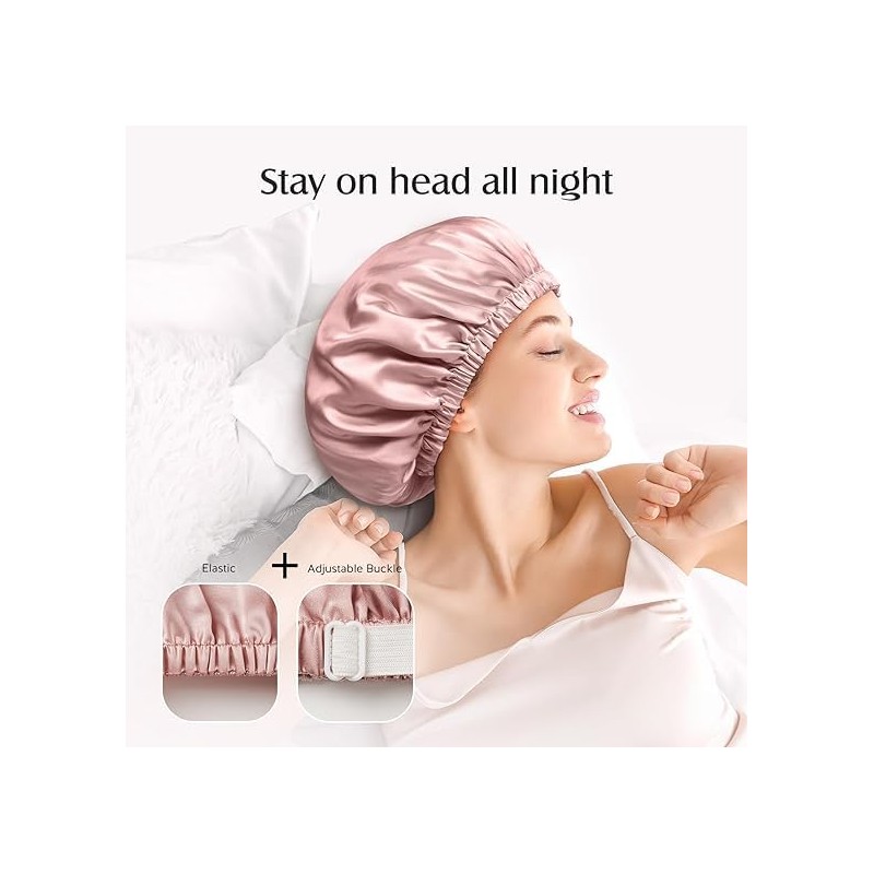 Wigi Gorro Seda Morera Coletero Dormir Ducha Pelo Redondo Amarillo