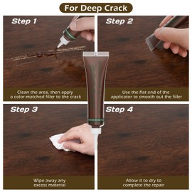 Wood Repair Kit: 12-Color Wood Filler and 8-Color Furniture Markers Touch Up for Scratches/Holes/Stains/Cracks in Floors/Table/Cabinets(Laminate/Hardwood)
