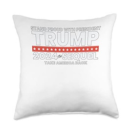 Trump 2024 The Return - Make Liberals Cry Again Kingmaker Throw Pillow