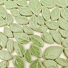500g/1.1lb Leaf-Shaped Ceramic Mosaic Tiles,Ceramic Mosaic Pieces for Crafts,Mosaic Tiles