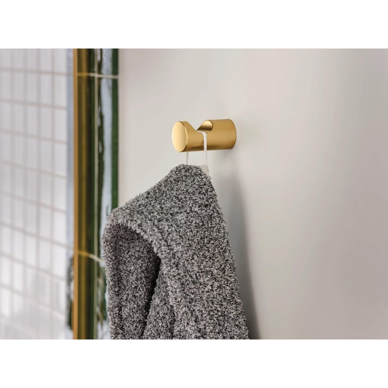 Moen Align Brushed Gold Modern Single Robe Hook, YB0403BG