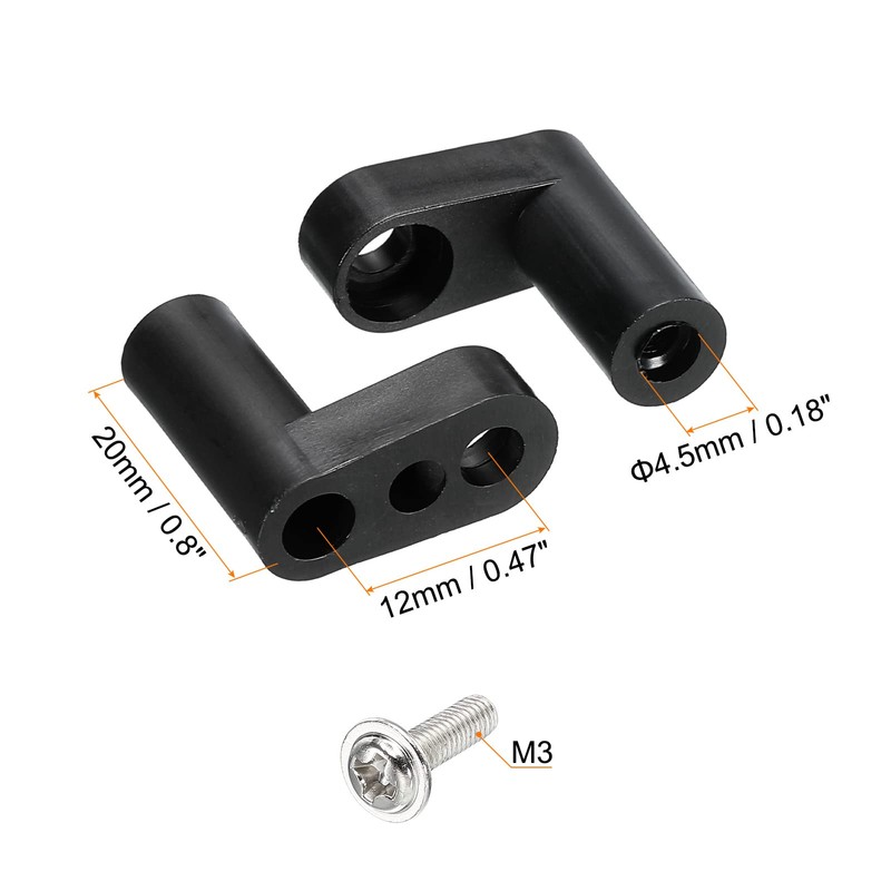 sourcing map Set of 20 PCB Plastic Fixed Feet Circuit