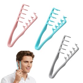 3PCS Texture Comb Set, Textured Styling Comb, Hair Combs Suitable for Hairstyling Enthusiasts, Travelers and Curly Haired Individuals