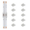 Tatazone 10pcs 4PIN Transparent COB Connectors for RGB and CCT