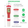 VIVOSUN 4-in-1 Digital pH Meter with pH/TDS/EC/Temp Function, 0-14.0 pH