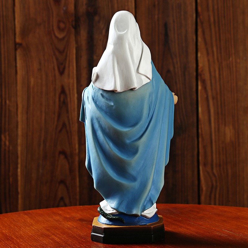 Mary Statue Resin Virgin Mary Religious Ornaments Christian Religious Figurine