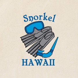 CafePress Snorkel Hawaii Tote Bag Natural Canvas Tote Bag, Reusable Shopping Bag