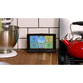 AcuRite Multi-Room Weather Station with Wireless Indoor/Outdoor Thermometer and Digital Color Display with Weather Forecaster (02082M), Full Color