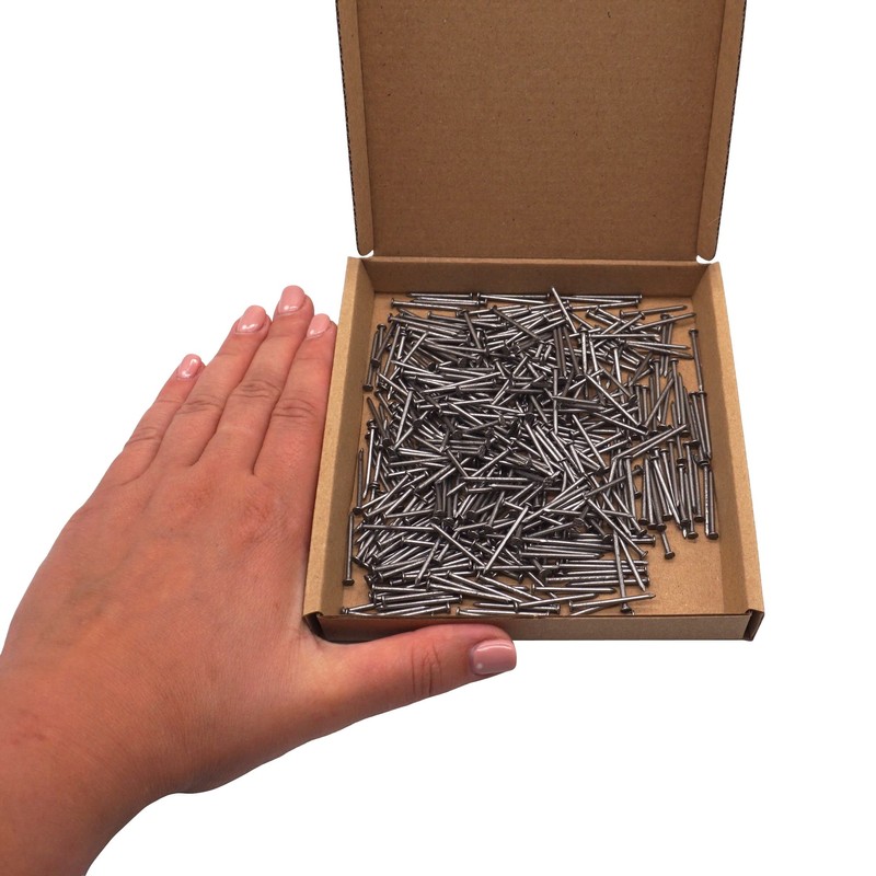 SKIR'CO (400 pcs) Steel 1.6 x 25 mm Construction Nails,